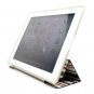 For Apple ipad 2 Cover TPU Case w/ Fold Stand Red Stripe