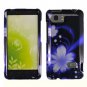 For HTC Vivid / Raider LTE 4G Cover Hard Phone Case B-Flower + Screen 2-in-1