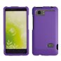 For HTC Vivid / Raider LTE 4G Cover Hard Phone Case Purple + Screen 2-in-1