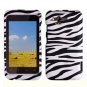 For HTC Rhyme Car Charger + Cover Hard Phone Case Zebra