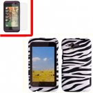 For HTC Rhyme Cover Hard Phone Case Zebra + Screen 2-in-1