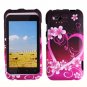 For HTC Rhyme Cover Hard Phone Case Love + Screen 2-in-1