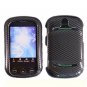 For Pantech Pursuit II Car Charger + Cover Hard Case Carbon Fiber 2-in-1