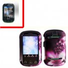 For Pantech Pursuit II Cover Hard Case L-Flower +Screen 2-in-1