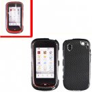 For Pantech Hotshot Cover Hard Case Carbon Fiber +Screen 2-in-1