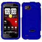 FOR HTC Rezound 4G Cover Hard Phone Case Rubberized Blue