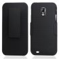 For Samsung Galaxy S II SGH-T989 Cover Black Holster Belt Clp +Stand 3 in 1