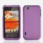 For LG MyTouch 4G Car Charger +Cover Hard Case Purple 2-in-1