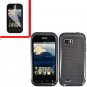 For LG MyTouch Q 4G Cover Hard Case Carbon Fiber +Screen