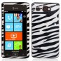 For AT&T Samsung Focus Flash Cover Hard Case Zebra +Screen 2 in1
