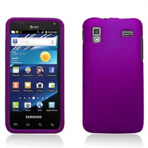 For Samsung Captivate Glide Cover Hard Case rubberized Purple