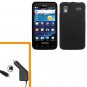 For Samsung Galaxy S Glide Car Charger +Hard Case Cover Black