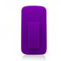 For Samsung Galaxy Nexus Cover Purple Holster Belt Clp +Stand 3 in 1