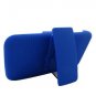 For AT&T Samsung Galaxy S II Skyrocket Cover Blue Case + Blue Holster Belt Clp +Stand 3 in 1