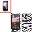 For HTC Radar 4G Cover Hard Case Zebra +Screen Protector 2-in-1