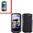For Huawei Impulse U8800 / Ideos X5 Cover Hard Phone Case Carbon Fiber + Screen 2-in-1