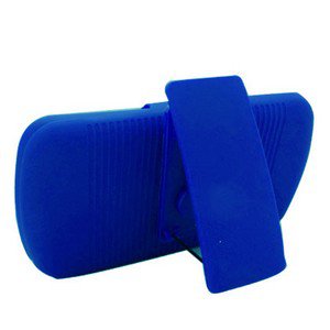 For HTC Radar 4G Cover Blue Case + Blue Holster Belt Clp +Stand 3in1