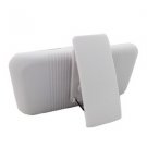 For HTC Radar 4G Cover White Case + White Holster Belt Clp +Stand 3in1