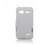 For HTC Radar 4G Cover White Case + White Holster Belt Clp +Stand 3in1