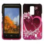 For Verizon LG Spectrum Cover Hard Case Love +Screen 2in1