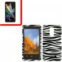 For Verizon LG Spectrum Cover Hard Case Zebra +Screen 2in1
