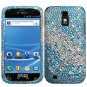 For Samsung Galaxy S II X Cover Hard Phone Case Crystal Bling Blue Water Drop