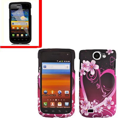 For Samsung Exhibit II 4G T679 Cover Hard Case Love +Screen Protector