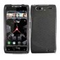 For Motorola Droid Razr Maxx Cover Hard Case Carbon Fiber +Screen 2-in-1