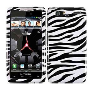 For Motorola Droid Razr Maxx Cover Hard Case Zebra