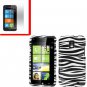 For Samsung Focus S Cover Hard Case Zebra +Screen 2 in1