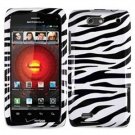 For Motorola Droid 4 XT894 Cover Hard Case Zebra