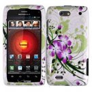 For Motorola Droid 4 XT894 Cover Hard Case Green Lily