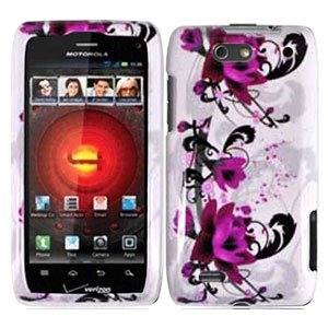 For Motorola Droid 4 XT894 Cover Hard Case W-Flower