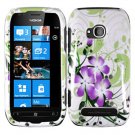 For Nokia Lumia 710 Cover Hard Green Lily Case