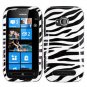 For Nokia Lumia 710 Cover Hard Zebra Case +Screen Protector