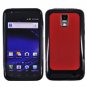 For Samsung Galaxy S II LTE Hard Red / Edge Soft Black Case GT-i9210