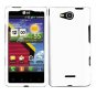 For Verizon LG Lucid 4G LTE Cover Hard Case White +Screen 2in1