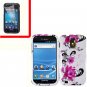 For AT&T Samsung Galaxy S II SGH-T989 Cover Hard Case W-Flower +Screen