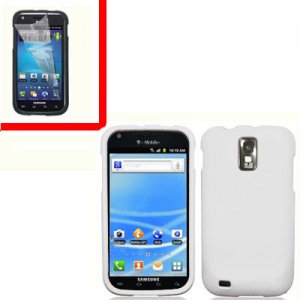 For AT&T Samsung Galaxy S II SGH-T989 Cover Hard Case White +Screen