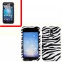 For AT&T Samsung Galaxy S II X Cover Hard Case Zebra +Screen