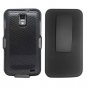 For Samsung Galaxy S II Skyrocket Cover Carbon Fiber Case +Texture Holster Belt Clp +Stand
