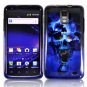 For Samsung Galaxy S II LTE Cover B-Skull Case +Texture Holster Belt Clp +Stand