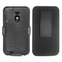 For Samsung Galaxy S II Epic 4G Touch Cover Carbon Fiber Case +Texture Holster Belt Clp +Stand