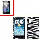 For HTC Hero S Cover Hard Phone Case Zebra + Screen Protector 2-in-1