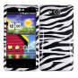 For Verizon LG Lucid 4G LTE Cover Hard Case Zebra +Screen 2in1