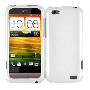 For HTC One V Cover Hard Phone Case White