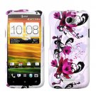 For HTC One X Cover Hard Phone Case W-Flower