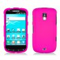 For Samsung Galaxy S Aviator Car Charger +Hard Case Hot Pink Cover 3-in-1