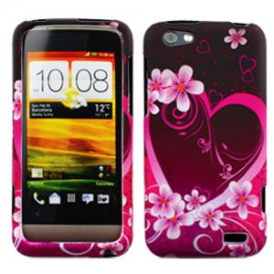 For HTC One V Cover Hard Phone Case Love
