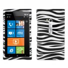 For Nokia Lumia 900 Hard Case Zebra Phone Cover +Screen 2-in-1